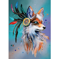 thumb-The spirit of the fox - Jigsaw puzzle of 1000 pieces-2