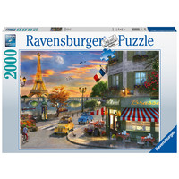 thumb-Romantic evening in Paris - puzzle of 2000 pieces-3