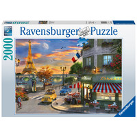 thumb-Soirée romantique à Paris - puzzle de 2000 pièces-3