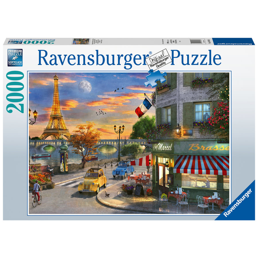 Romantische avond in Parijs - puzzel van 2000 stukjes-3