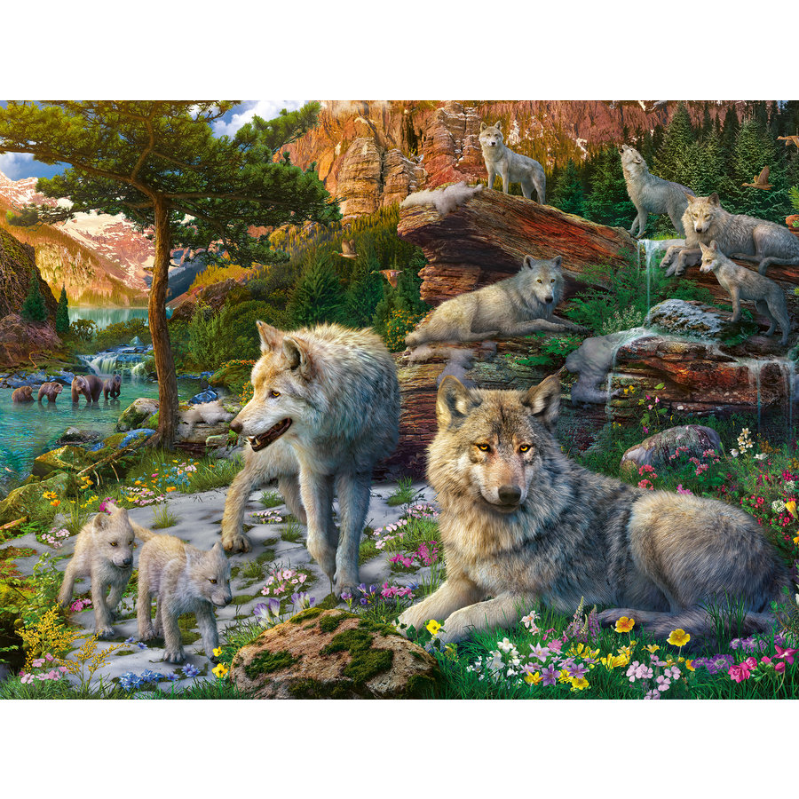 Pack of wolves - puzzle of 1500 pieces-2