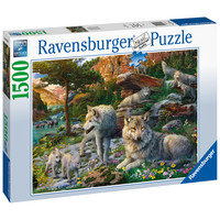 thumb-Pack of wolves - puzzle of 1500 pieces-3