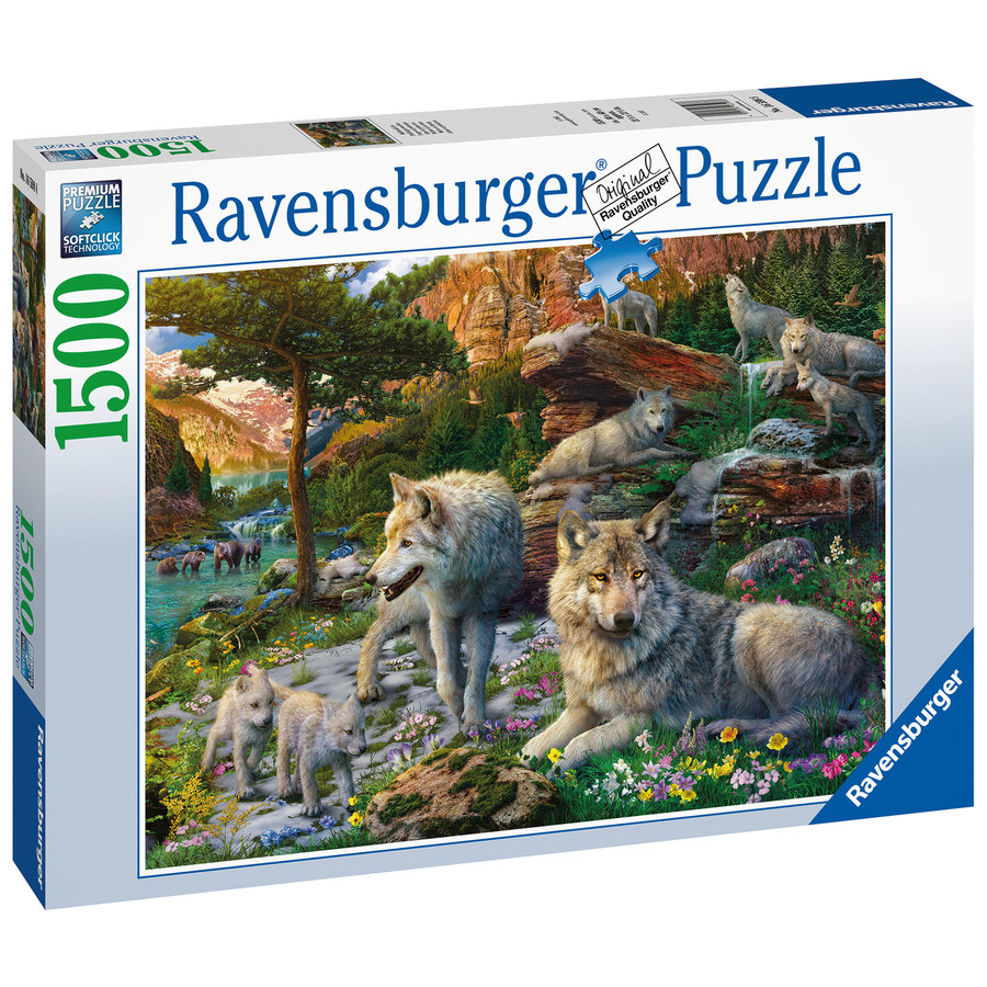 Pack of wolves - puzzle of 1500 pieces-3