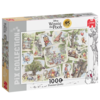 Jumbo Disney collage Winnie de Pooh  - jigsaw puzzle of 1000 pieces
