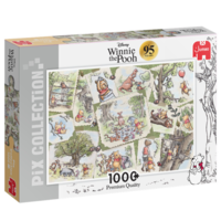 Disney collage Winnie de Pooh  - jigsaw puzzle of 1000 pieces