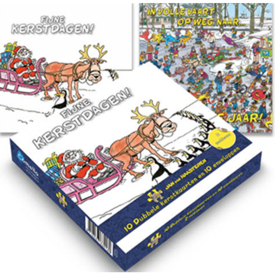 10  Christmas cards - Jan van Haasteren - Box version 2-1
