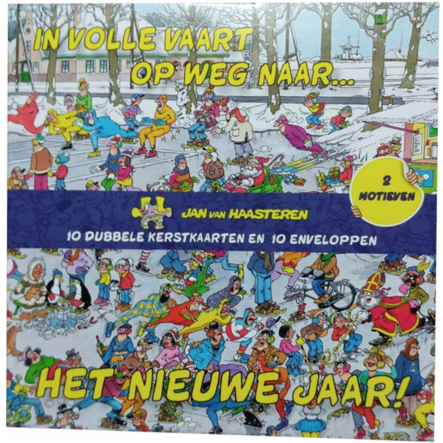 10 Cartes de Noël -  Jan van Haasteren - Boîte version 2-2