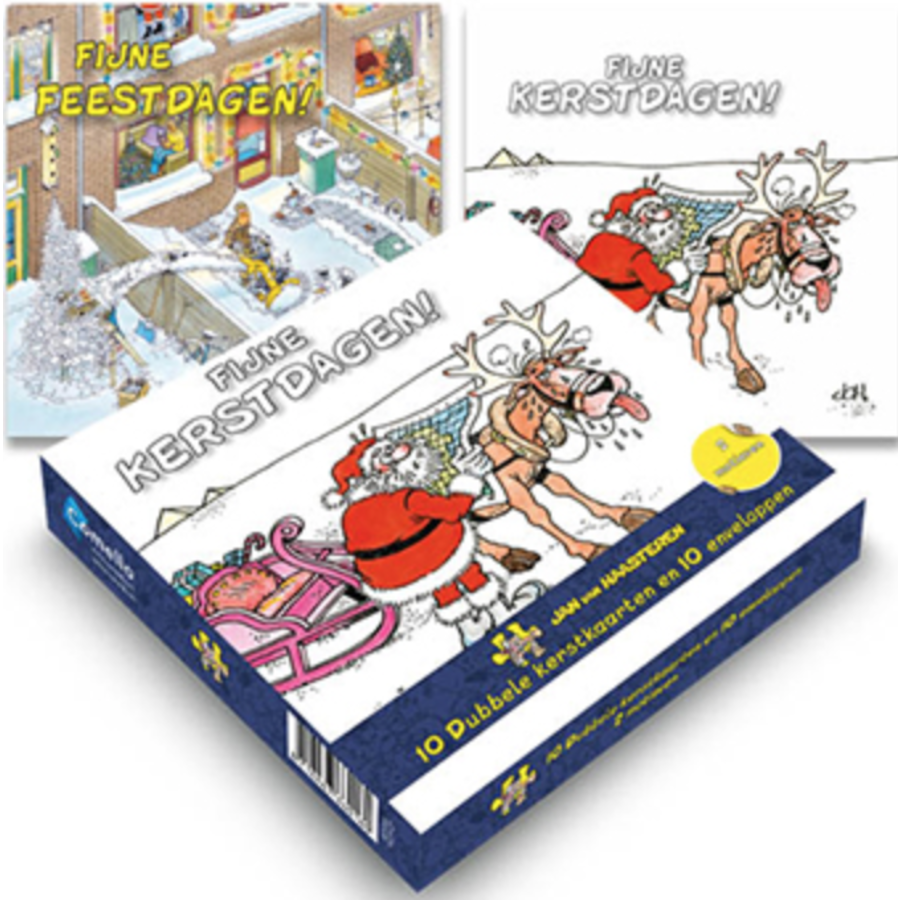 10  Christmas cards - Jan van Haasteren - Box version 1-1
