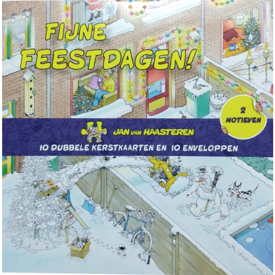 10 Kerstkaartjes - Jan van Haasteren - Doosje versie 1-2