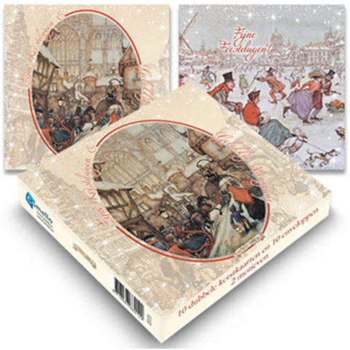  Comello  10 Cartes de Noël -  Anton Pieck - Boîte version 3 