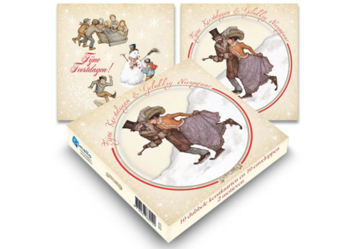  Comello  10  Christmas cards - Anton Pieck  - Box version 7 