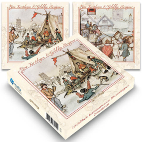  Comello  10 Cartes de Noël -  Anton Pieck - Boîte version 2 