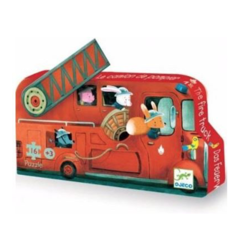  Djeco The fire truck - 16 pieces 