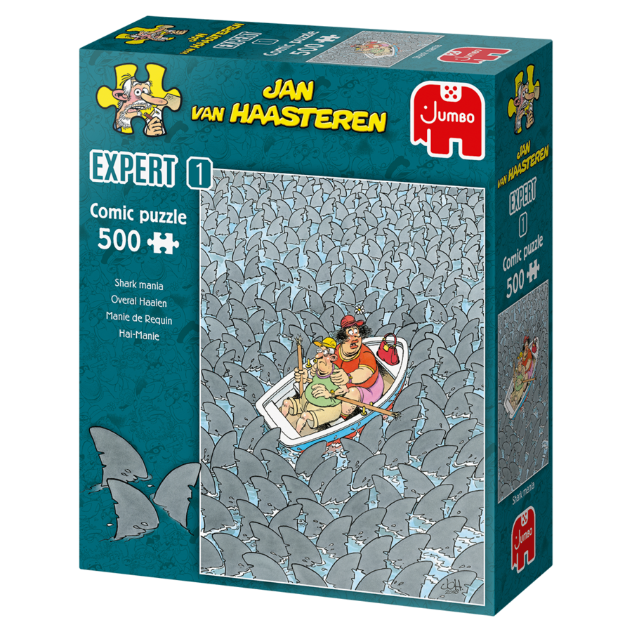 Overal Haaien - Expert 1 -  Jan van Haasteren - puzzel van 500 stukjes-1