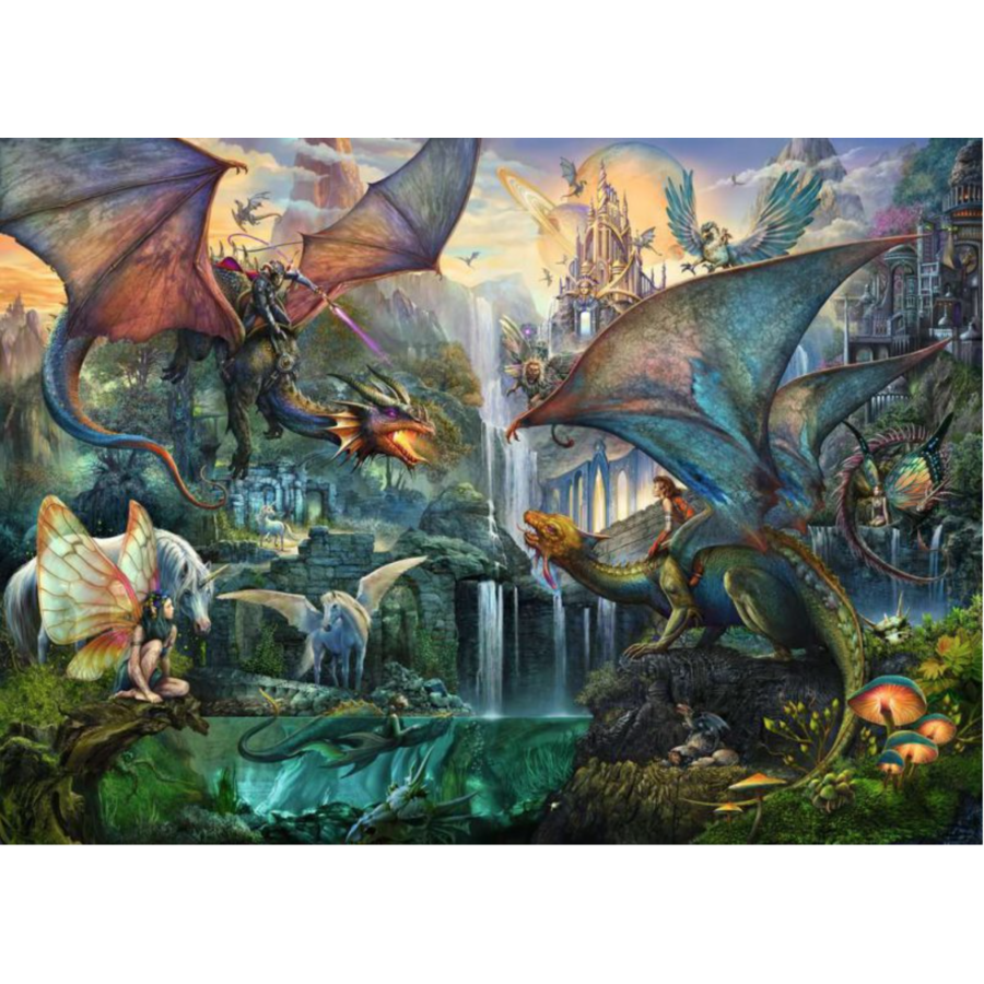 Forêt de dragons - puzzle de 9000 pièces-1