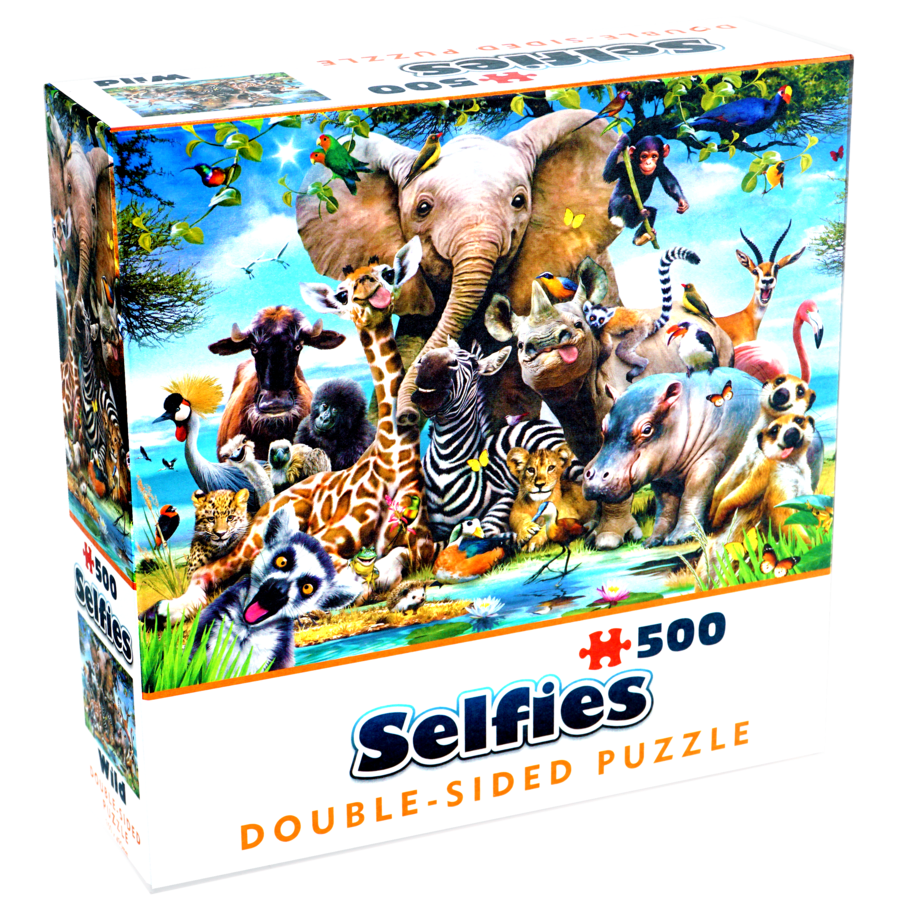 Wild selfie - 500 pieces - double-sided puzzle-2