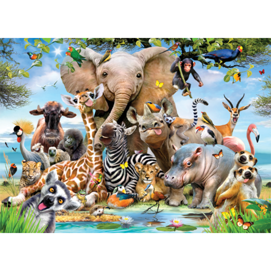 Wild selfie - 500 pieces - double-sided puzzle-1