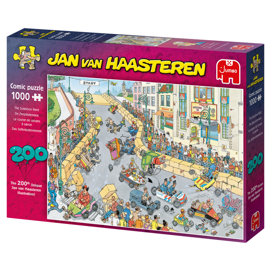 La course de caisses à savon  - Jan van Haasteren - puzzle de 1000 pièces-2