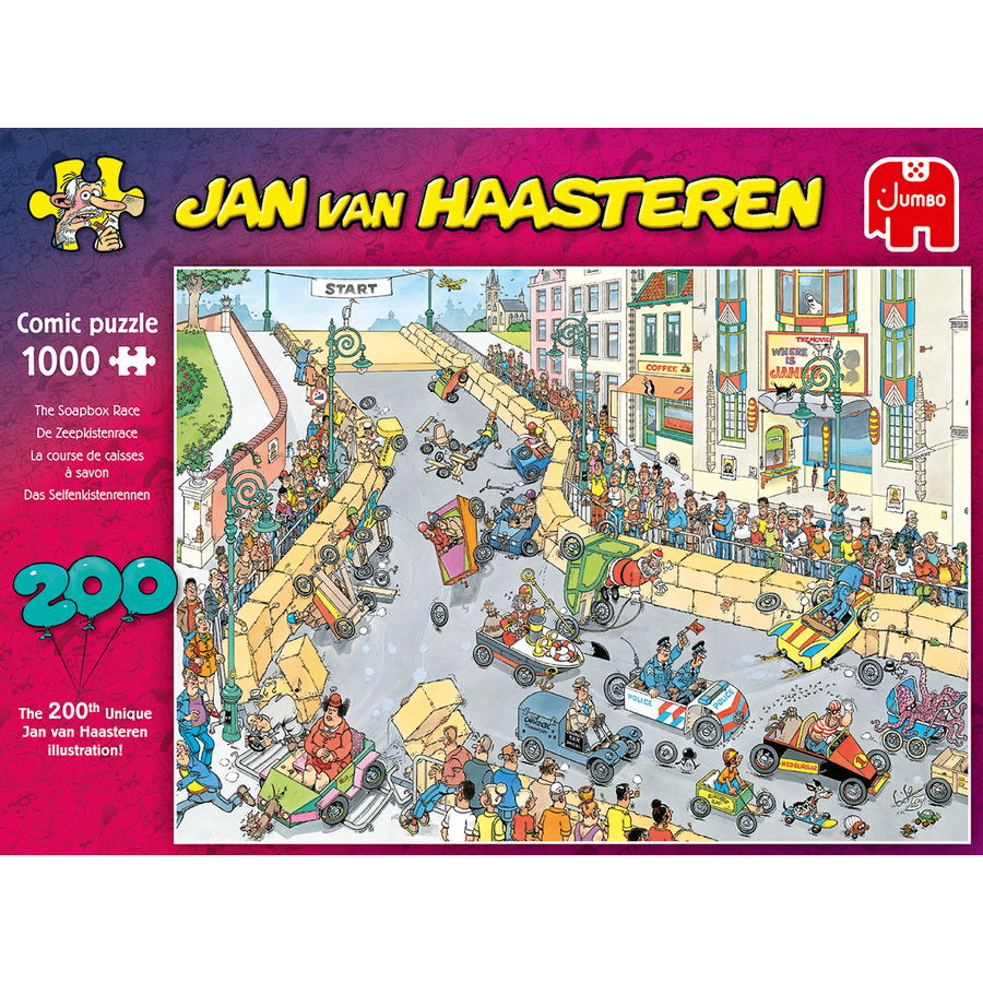 The Soapbox Race - Jan van Haasteren - puzzle of 1000 pieces-3