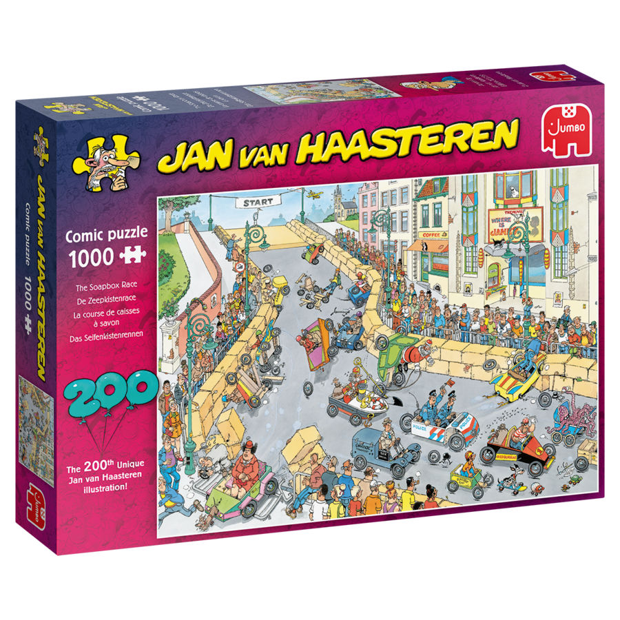 La course de caisses à savon  - Jan van Haasteren - puzzle de 1000 pièces-4