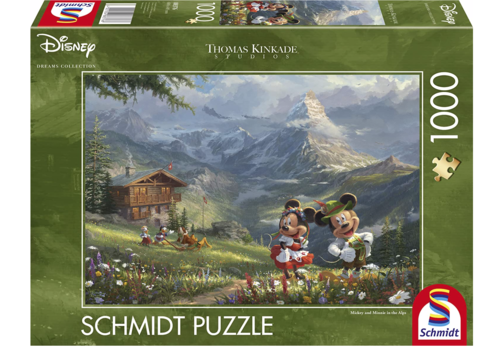  Schmidt Mickey and Minnie in the Alps  -- 1000 pieces 