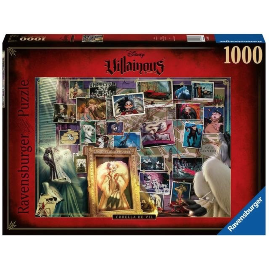 Villainous  Cruella de Vil - puzzle of 1000 pieces-1