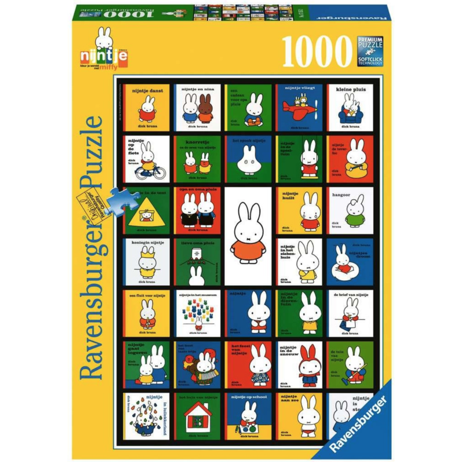 Miffy's Bookcovers - puzzle de 1000 pièces-1