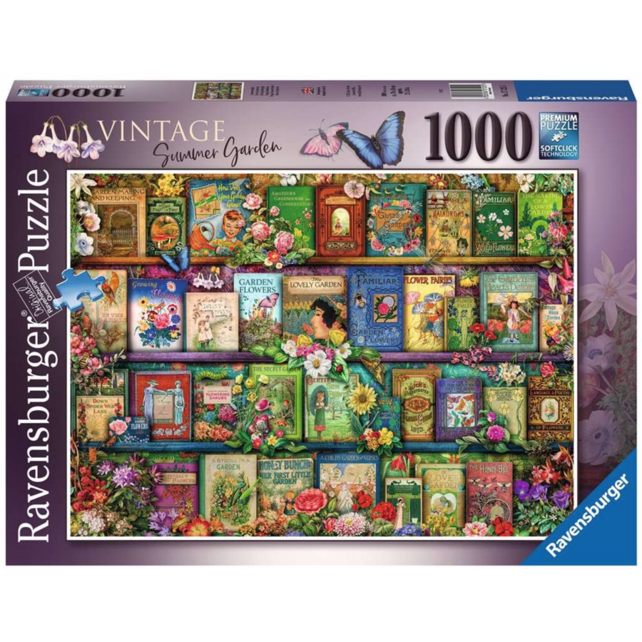 Jardin d'été vintage  - puzzle de 1000 pièces-1