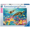 Ravensburger Blauwe Onderwaterwereld - puzzel van  1000 stukjes