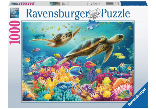  Ravensburger Le monde sous-marin bleu - 1000 pièces 
