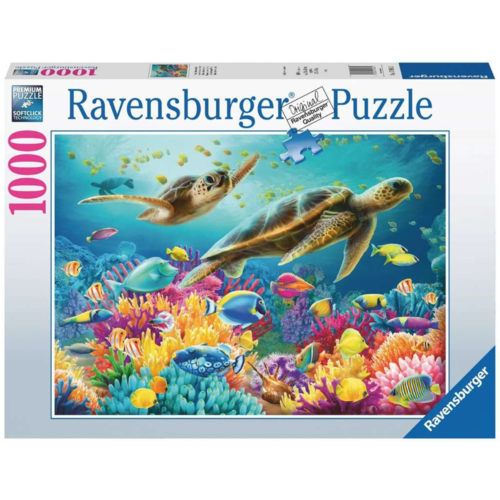  Ravensburger Blauwe Onderwaterwereld - 1000 stukjes 