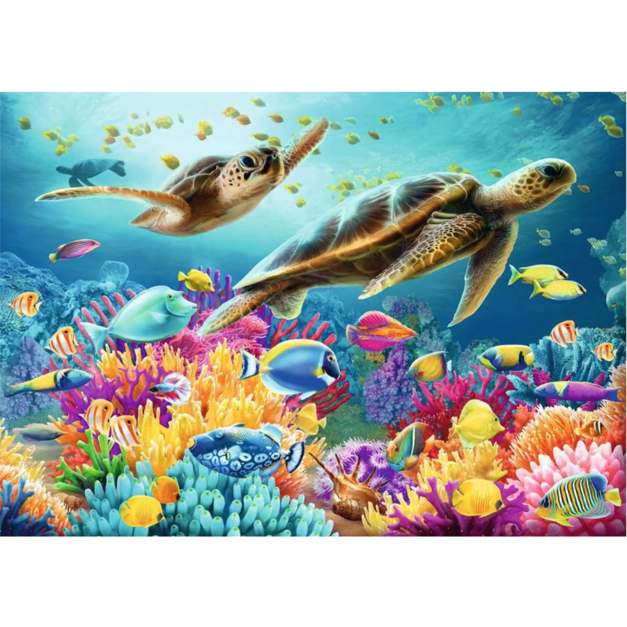 Blue Underwater World  - puzzle of 1000 pieces-2