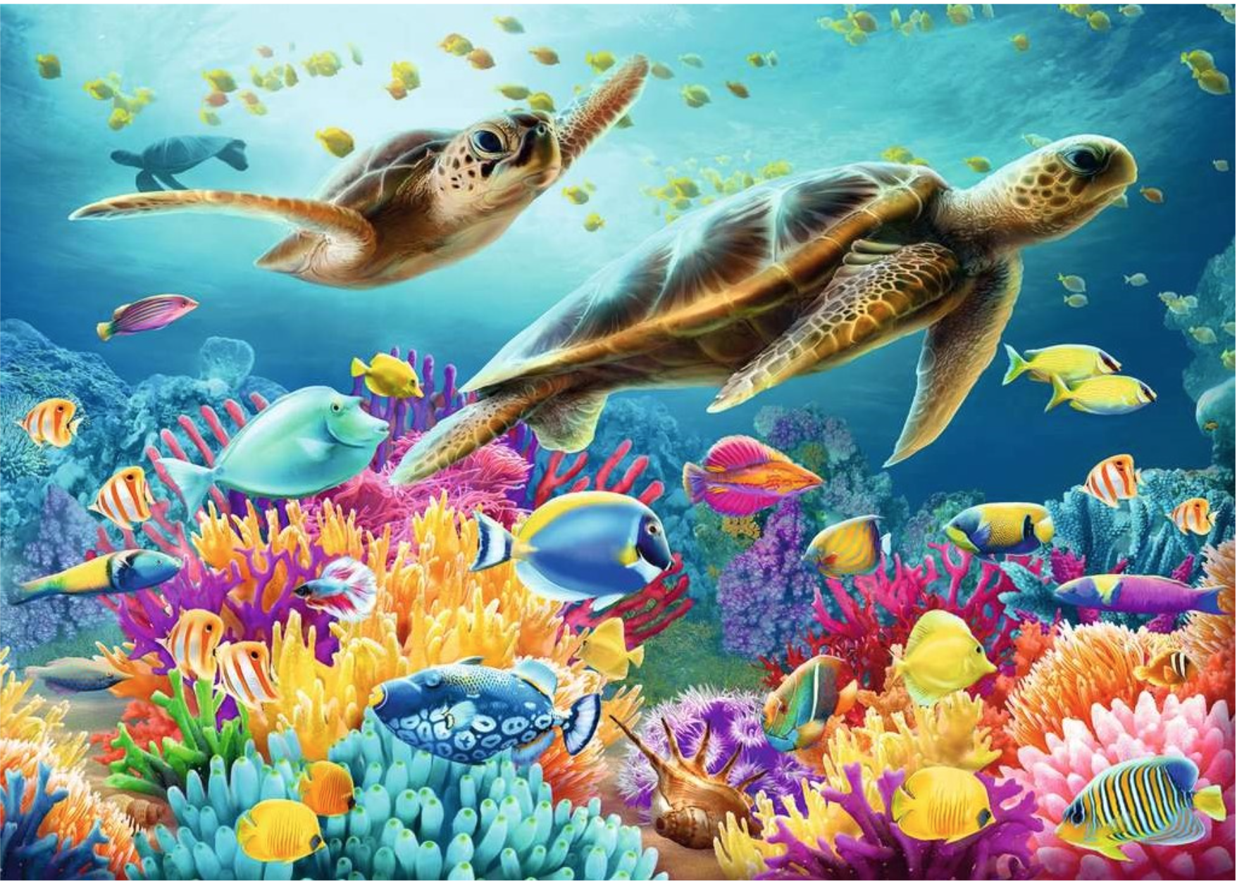 Puzzle Reef Turtle Ravensburger-16590 500 pièces Puzzles - Animaux marins -  /Planet'Puzzles