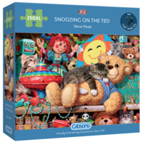 thumb-Snoozing on the ted - 250 XL pieces jigsaw puzzle-1