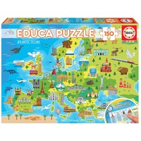 thumb-Kaart van Europa - puzzel van 150 stukjes-1