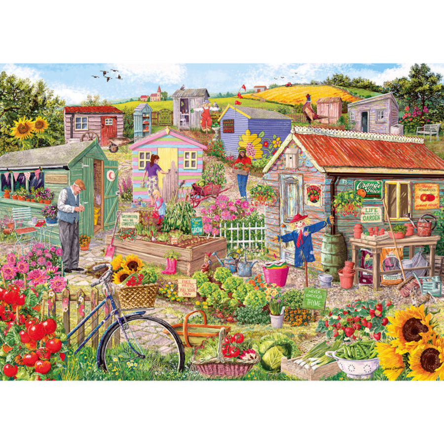 Life on the Allotment  - jigsaw puzzle of 1000 pieces-2