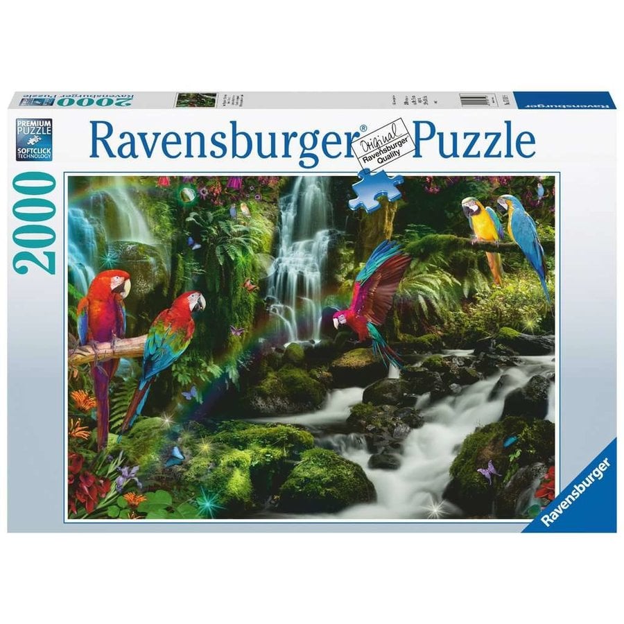 Colourful Parrots in the Jungle - puzzle of 2000 pieces-1