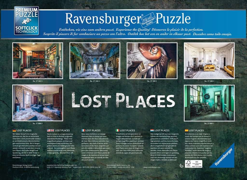 Puzzle : 1000 pièces - Lost Places - Escalier en colimaçon