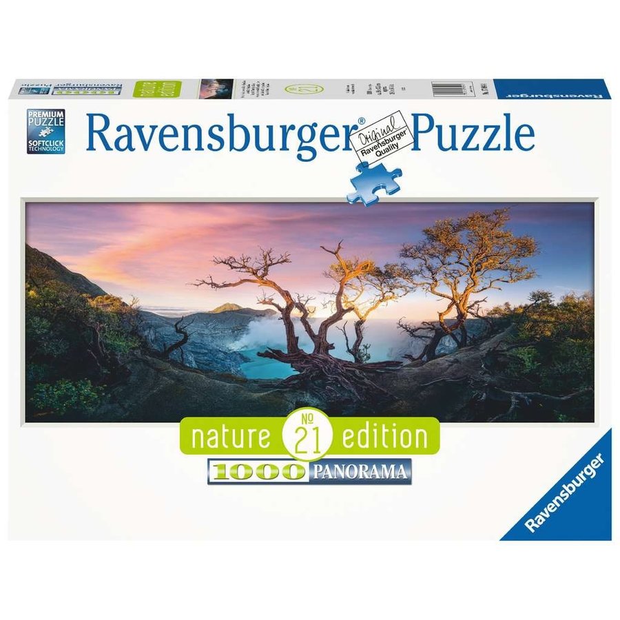 Zwavelzuurmeer - Java  - panoramische puzzel van  1000 stukjes-1