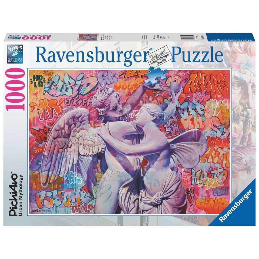 Cupido en Psyche verliefd - puzzel van  1000 stukjes-1