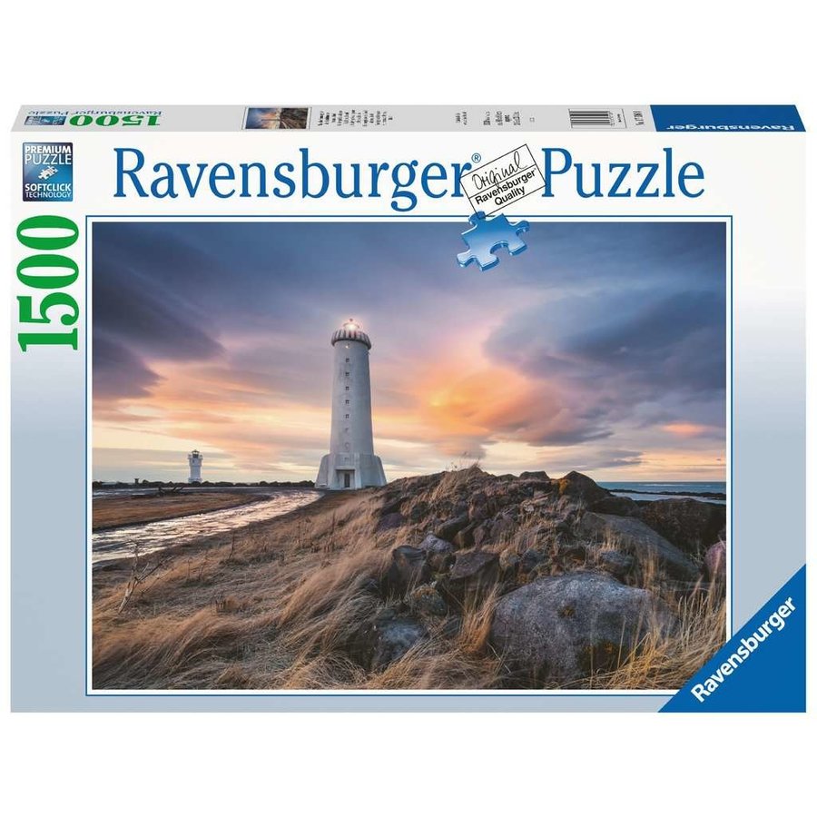 Le phare d'Akranes - Islande - puzzle de 1500 pièces-1