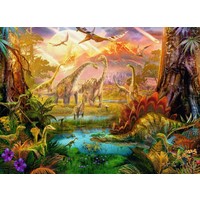 Land van de dinosauriërs - puzzel van 500 stukjes
