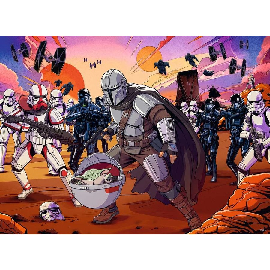 The Mandalorian Face-off Puzzle - 200 piece The Mandalorian Face-off Puzzle - 200 piece