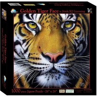 thumb-Jurek - Golden Tiger Face -  jigsaw puzzle of 1000 pieces-2