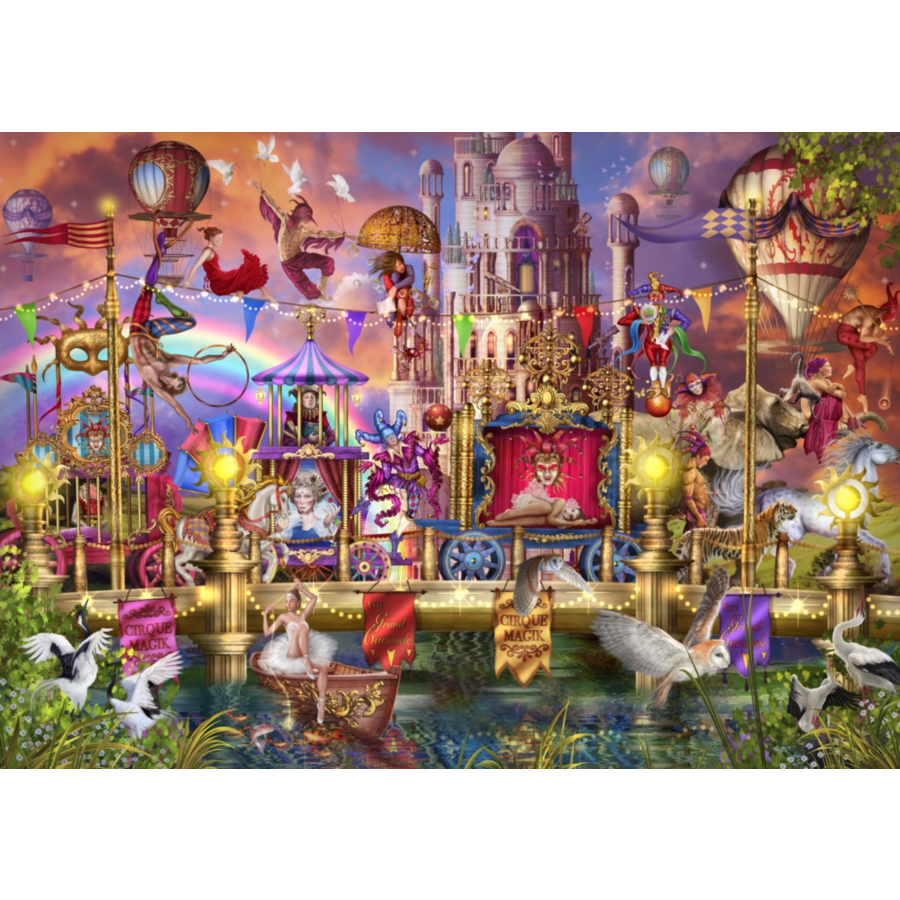 Parade du cirque magique - puzzle de 1500 pièces-1