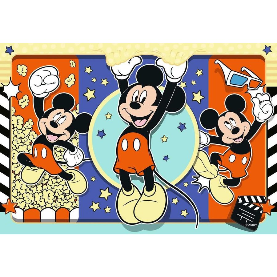 Mickey, star du cinéma- 2 puzzles de 24 pièces-2