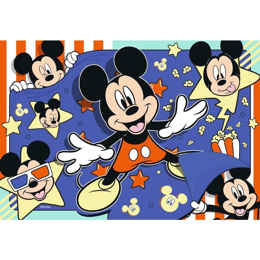 Mickey, star du cinéma- 2 puzzles de 24 pièces-3