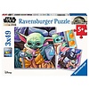 Ravensburger Mandalorian: Baby Yoda Grogu Moments - 3 puzzles de 49 pièces