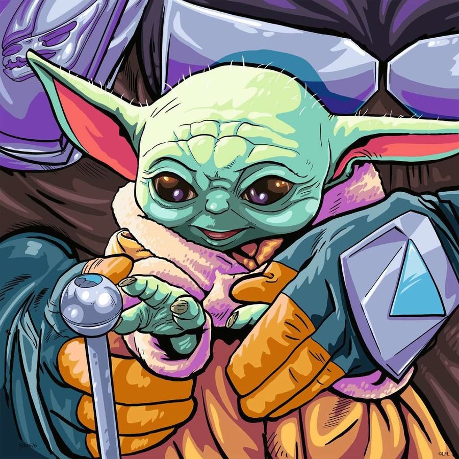 Mandalorian: Baby Yoda Grogu Momenten - 3 puzzels van 49 stukjes-2