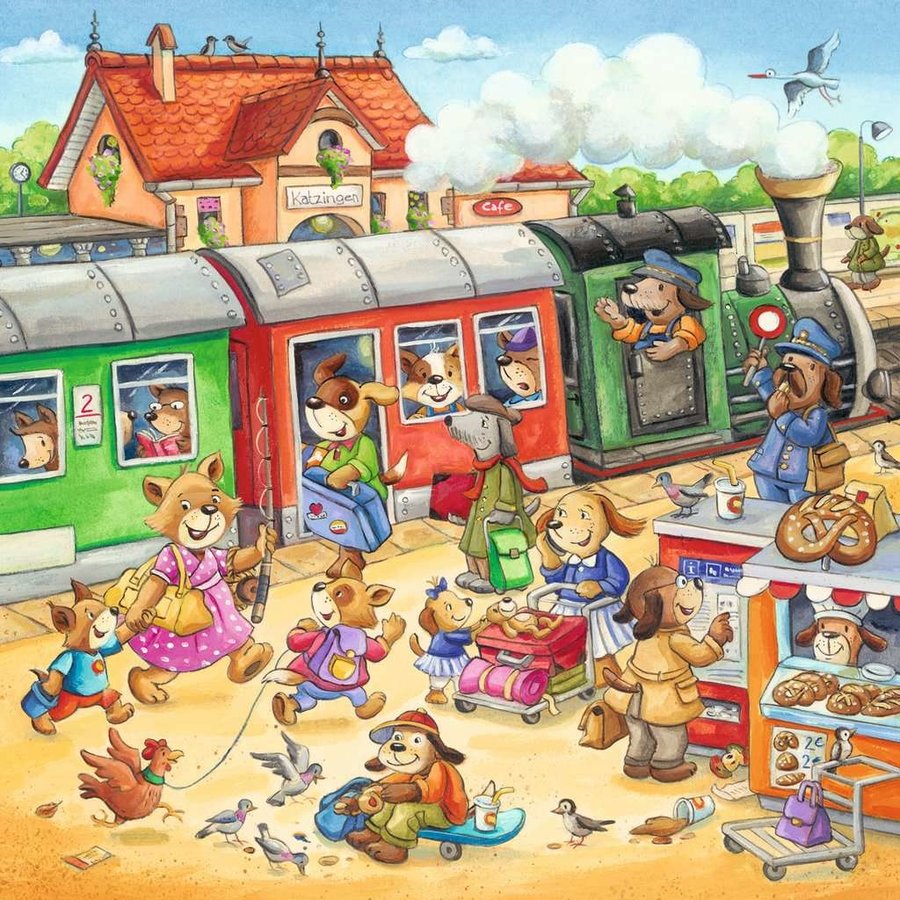 Vakantie op het platteland - 3 puzzels van 49 stukjes-3